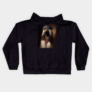 Royal Portrait of an Afghan Hound Kids Hoodie